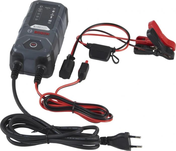 Зарядний пристрій Bosch C30, 6/12В, 1.2-120А·год, 3.8А, IP65 (0 189 911 030)