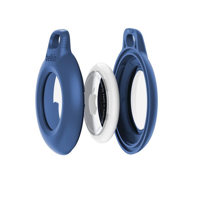 Тримач Belkin Waterproof Secure Holder with Key Ring AirTag, синій