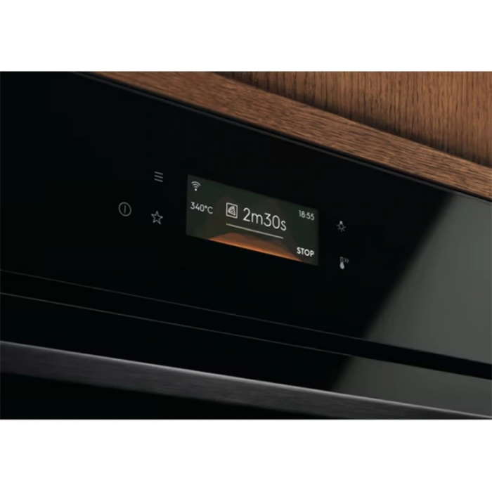 Духова шафа Electrolux електрична, 72л, A++, дисплей, конвекція, піроліз, телескопічні напрямні, чорний