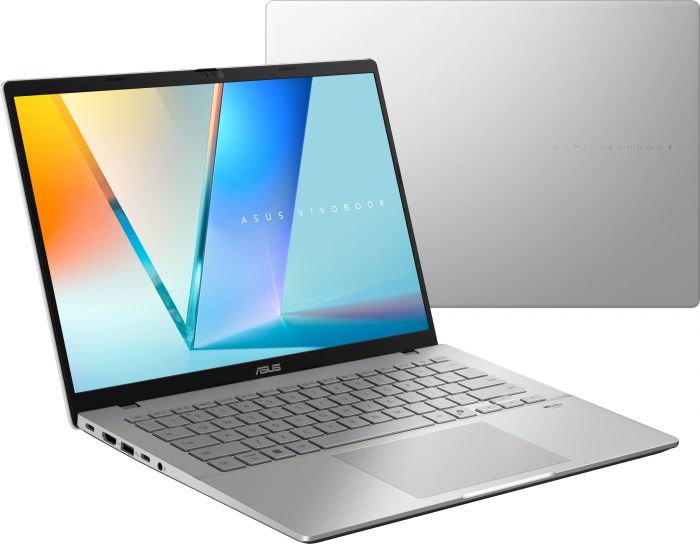 Ноутбук ASUS Vivobook S14 M3407KA-SF071 14" WUXGA OLED, AMD AI 5 330, 16GB, F512GB, UMA, NoOS, Сріблястий