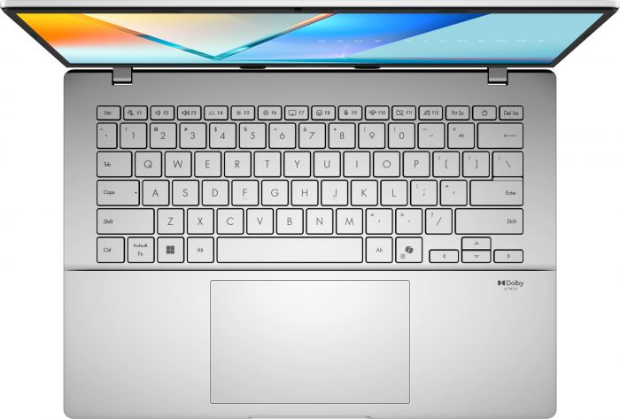Ноутбук ASUS Vivobook S14 M3407KA-SF071 14" WUXGA OLED, AMD AI 5 330, 16GB, F512GB, UMA, NoOS, Сріблястий
