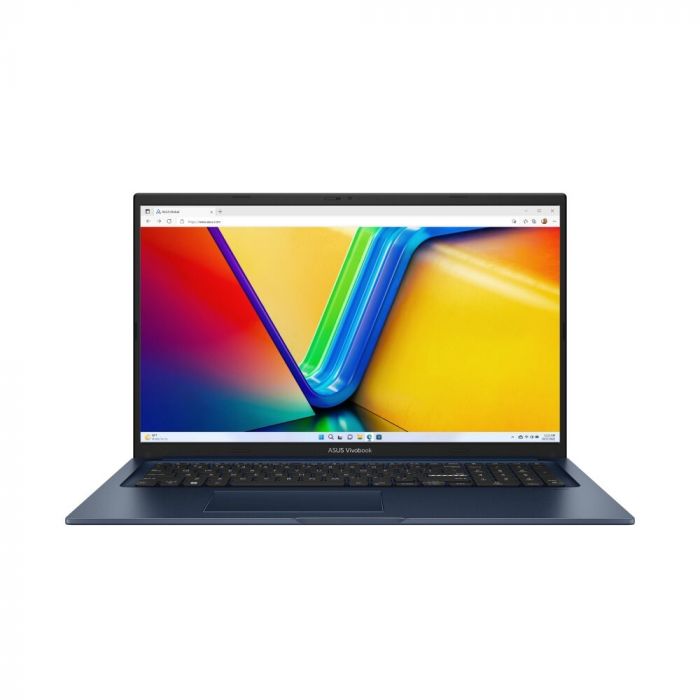 Ноутбук ASUS Vivobook 17 X1704VA-AU988 17.3" FHD IPS, Intel 7 150U, 16GB, F512GB, UMA, NoOS, Блакитний