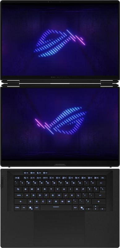 Ноутбук ASUS ROG Zephyrus Duo 16 GX651AX-SR100X 16" 3K Touch OLED, Intel Ultra 9 386H, 64GB, F2TB, NVD5090-24, noOS, Сірий