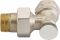 Клапан термостатичний Danfoss RLV-S, DN 20, вх. 3/4" - вих. 3/4", кутовий, нікель