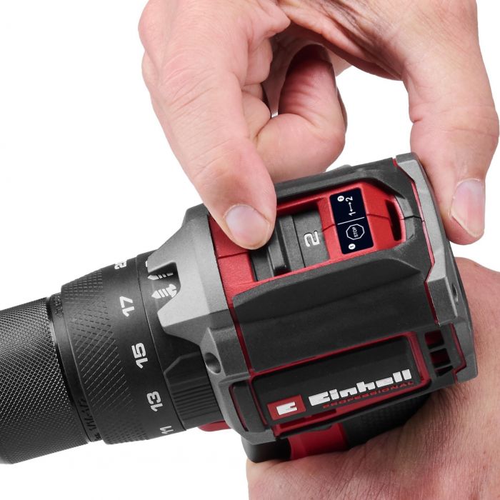 Шурупокрут-дриль ударний акумуляторний Einhell Professional TP-CD 18/50-C Li-i BL - Solo 18В 50Нм 0-500·0-2000об/хв LED 0.99кг без АКБ та ЗП