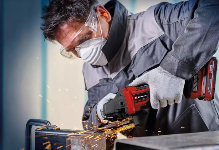 Шліфмашина кутова акумуляторна Einhell Professional TP-AG 18/125 CE Q Li - Solo 18В акб 1х4А·го 125мм 3000-10500об/хв ЗП 1.69кг