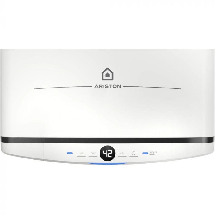 Водонагрівач електричний  Ariston VELIS PRO 50 EU плаский, слім, 50л, 2*1,5 кВт, емал. нагр. ел, ун. монтаж, ел. кер-ня, B, білий