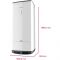 Водонагрівач електр. Ariston QUADRIS 120 WIFI FR EU прямокутний, 120л, 2,4кВт, сух. нагр. елемент, ел. кер-ня, B, Франція, білий