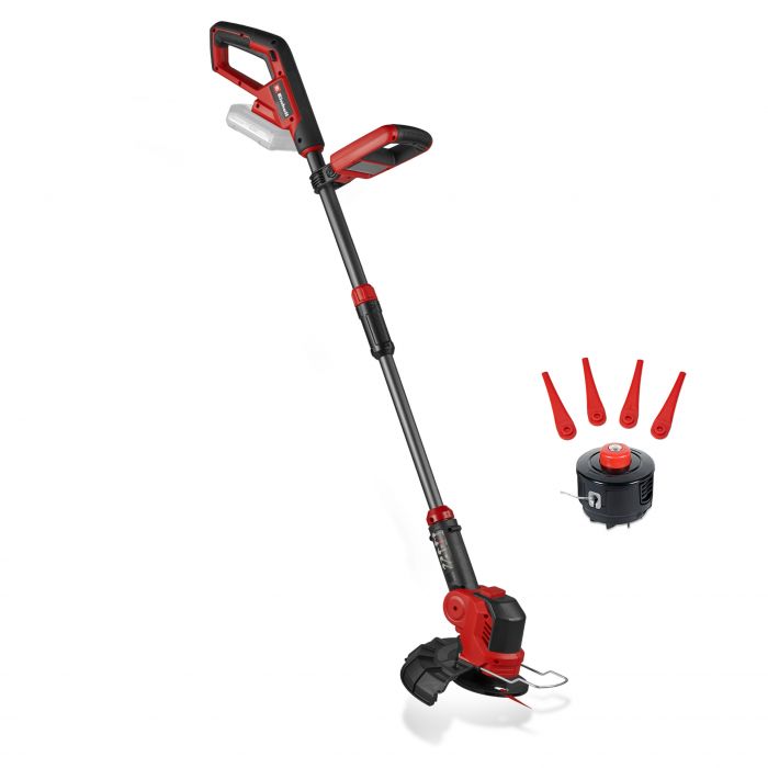 Тример акумуляторний Einhell GE-CT 18/25-1 Li - Solo 18В 8400об/хв 25см пластикові ножі + волосінь 2.0кг без АКБ та ЗП
