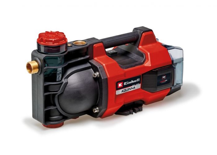 Насос відцентровий акумуляторний Einhell Professional AQUINNA 36/34, 36В(18В+18В) 3400л/год, вис. 37м, глиб. 6м режими ECO/BOOST, 4.2кг, без АКБ та ЗП