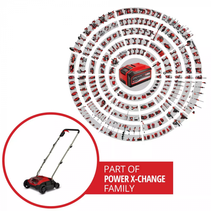 Аератор-скарифікатор Einhell GC-SC 18/28 DS Li - Solo 18В 28см 6.76 кг