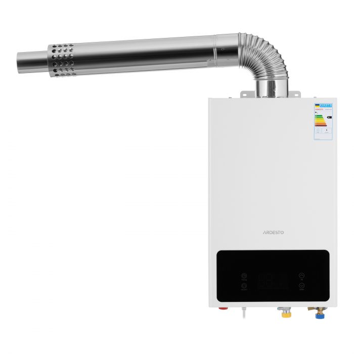 Комплект газова колонка ARDESTO HB02 10л/хв 20кВт турбована Low NOx з димоходом
