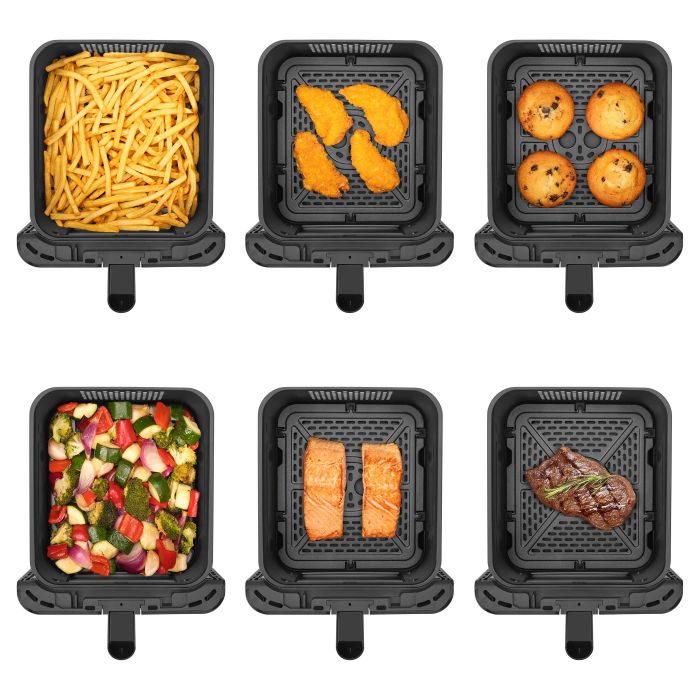Мультипіч Sencor Dual Vita Fryer, 3000Вт, чаша-5.8+5.8л, сенсорне керув., 2 чаши, з віконцем, гриль, пластик, чорний
