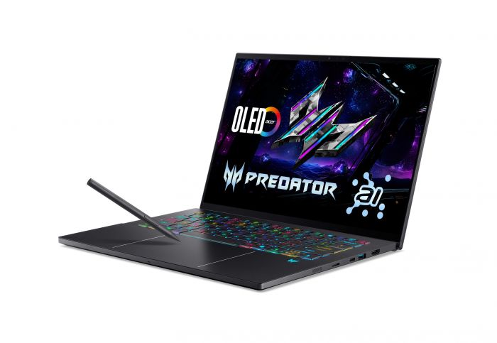 Ноутбук Acer Predator Triton 14 PT14-52T 14.5" 2.8K OLED Touch, Intel U9-288V, 32GB, F1TB, NVD5070-8, Win11P, чорний