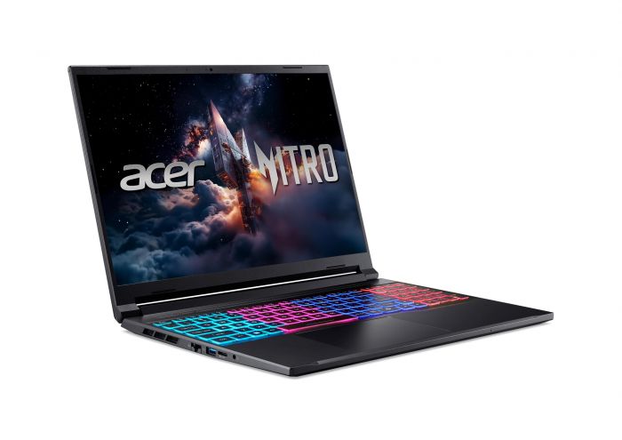Ноутбук Acer Nitro V 16S ANV16S-71 16" WQXGA IPS, Intel 7-240H, 16GB, F1TB, NVD5070-8, Lin, чорний