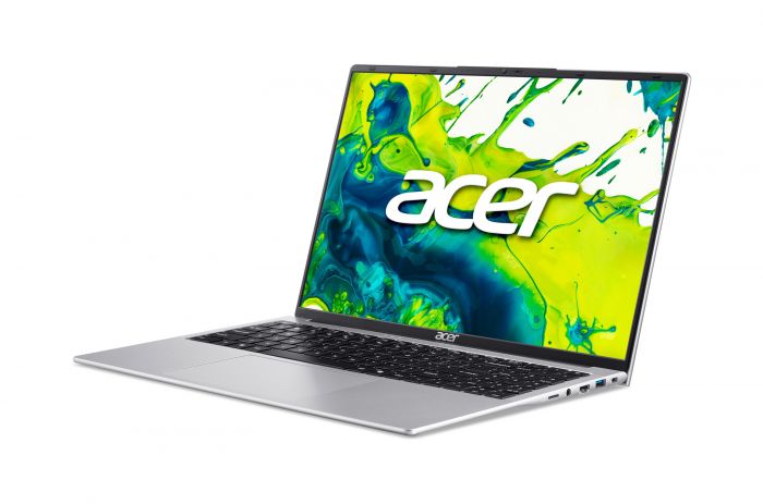 Ноутбук Acer Aspire Lite AL16-54P 16" WUXGA IPS, Intel 5-120U, 16GB, F512GB, UMA, Lin, сріблястий