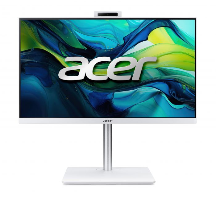 Комп'ютер персональний моноблок Acer Aspire C24A-GRPL 23.8" FHD, Intel 5-120U, 16GB, F512GB, UMA, WiFi, без ОС, білий