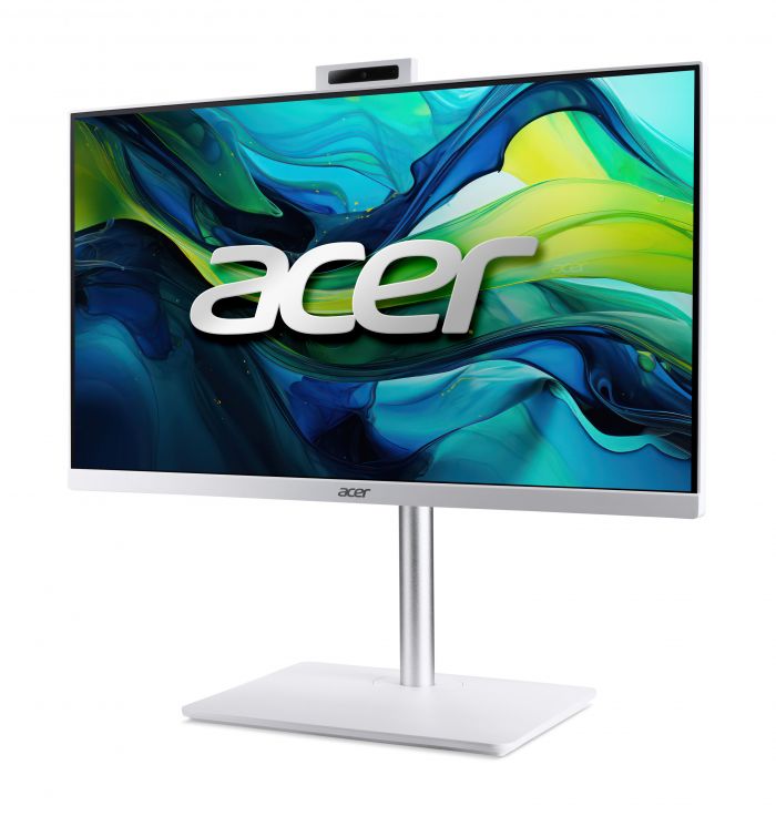 Комп'ютер персональний моноблок Acer Aspire C24A-GRPL 23.8" FHD, Intel 5-120U, 16GB, F512GB, UMA, WiFi, без ОС, білий