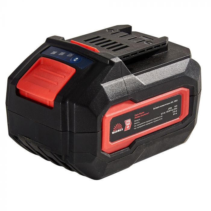 Акумулятор Vitals Master ASL 1860 SmartLine+ 18В 6.0А·год 0.86кг