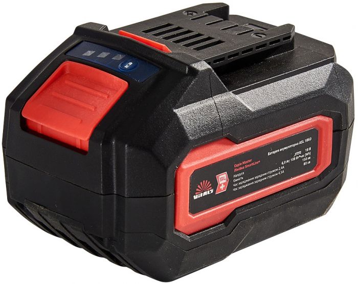 Акумулятор Vitals Master ASL 1860 SmartLine+ 18В 6.0А·год 0.86кг