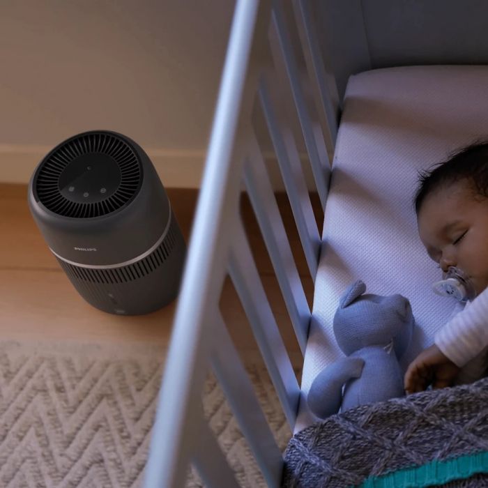 Зволожувач повітря Philips традиційне зволоження Series 4000, 44м2, 4,5л, 300мл/г, сенсорне, режим сну, нічник, чорний