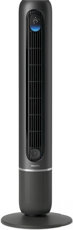 Вентилятор Philips колонний Series 7000, 30Вт, пульп ДУ, режим " Бриз", сенсорний дисплей, таймер, темно-сірий