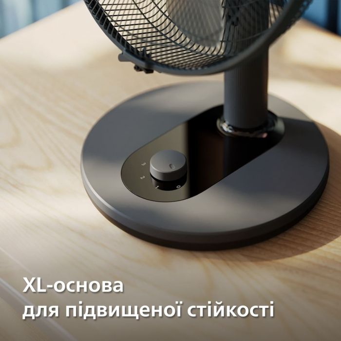 Вентилятор Philips настільний Series 1000, 35см, 35Вт, чорний