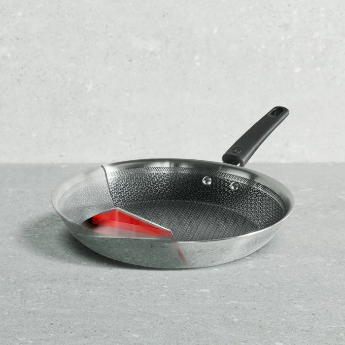 Сковорода Tefal Emotion+ Power, 28см, нержавіюча сталь, серцевина-алюміній, хромована сталь, бакеліт