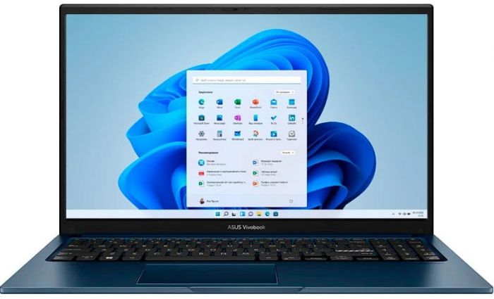 Ноутбук ASUS Vivobook 15 X1504MA-BQ130W 15.6" FHD IPS, Intel 7 350U, 16GB, F1TB, UMA, Win11, Блакитний