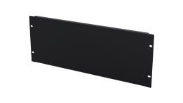 Панель-заглушка MIRSAN 4U, 19", з гвинтовим типом кріплення, чорна