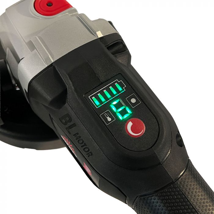 Шліфмашина кутова акумуляторна Vitals Professional ALs 18125v BS SmartLine+ 125мм 18В 1000об/хв кейс 3.75кг без АКБ та ЗП