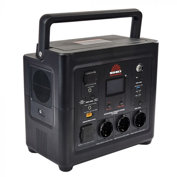 Портативна електростанція Vitals Professional PS 1000qc, 1200Вт, 835Вт/год, LifePo4, 10кг
