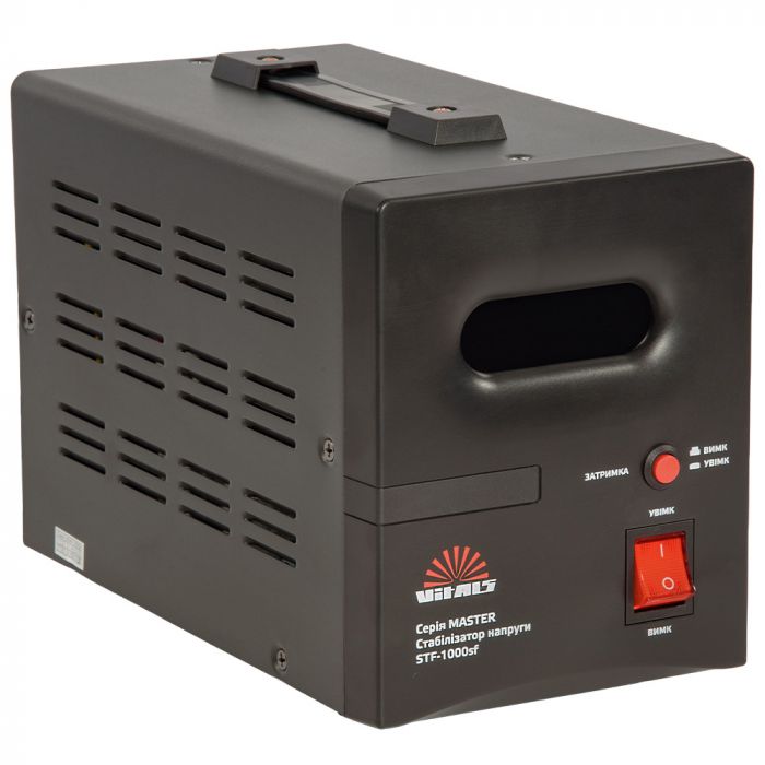 Стабілізатор напруги Vitals Master STF-1000sf 600Вт 1000ВА 100-260В однофазний 4.02кг