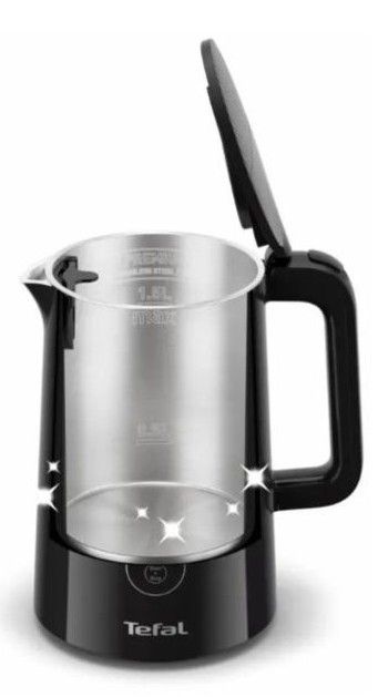 Електрочайник Tefal Thermo Protect Control 1.5л, Strix, з подвійними стінками, 6 темп.реж, чорний