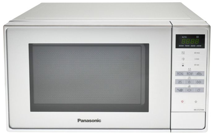 Мікрохвильова піч Panasonic, 20л, електр.управл., 800Вт, дисплей, сріблястий