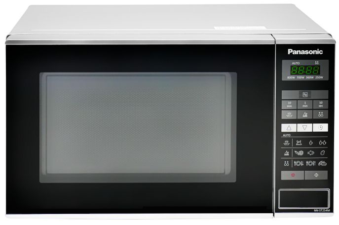 Мікрохвильова піч Panasonic, 20л, 800Вт, дисплей, відкр.кнопкою, нерж