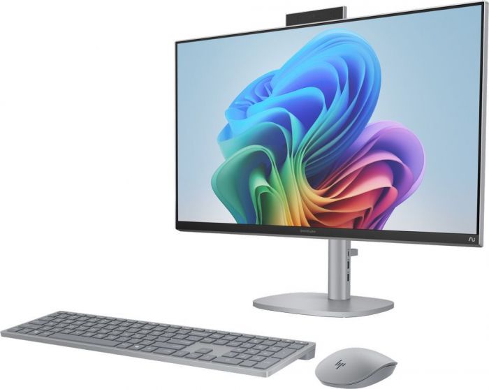 Комп'ютер персональний моноблок HP OmniStudio X 27" UHD IPS, Intel U7-258V, 32GB, F1TB, UMA, WiFi, кл+м, Win11, сріблястий
