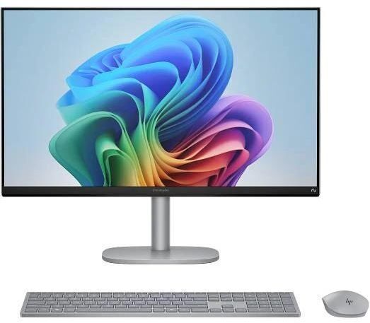 Комп'ютер персональний моноблок HP OmniStudio X 27" UHD IPS, Intel U7-258V, 32GB, F1TB, UMA, WiFi, кл+м, Win11, сріблястий