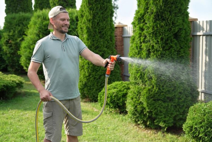 Шланг садовий 2E AquaFlex Solar 3/4" 50м 4 шари 13бар -10+60°C зрошувач конектор адаптер
