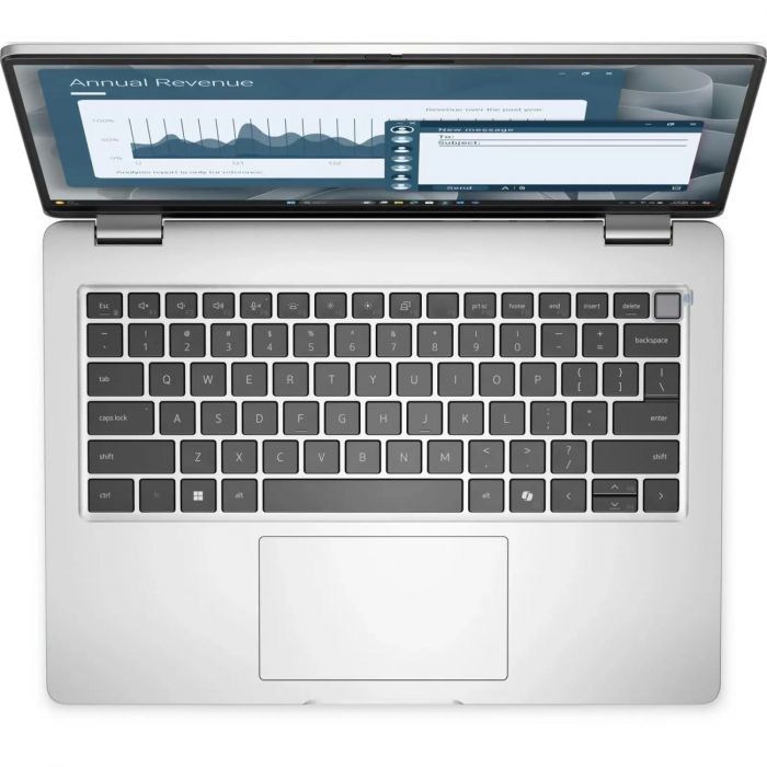 Ноутбук Dell Pro 14 14" FHD+ IPS AG, Intel U5-235U, 16GB, F512GB, UMA, Lin, сріблястий, US клавіатура