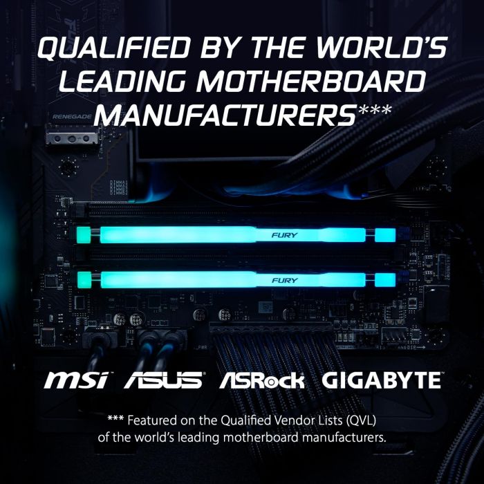 Пам'ять ПК Kingston DDR5 32GB  5600  FURY Beast RGB EXPO
