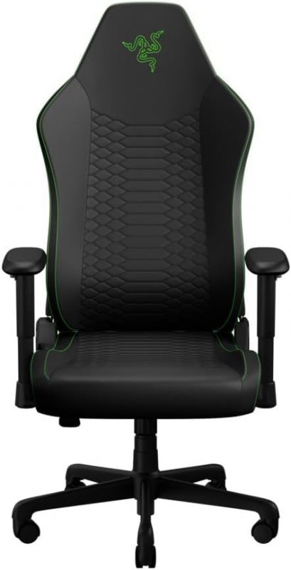 Крісло Razer Iskur V2 X NewGen, EPU шкіра з CoolTouch™, 2D-Armrests, чорно-зелений