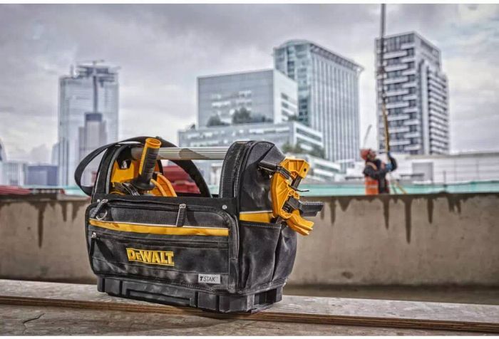 Сумка для інструменту DeWalt відкрита, жорстка конструкція, поліестер 1200D, 450x350x250мм