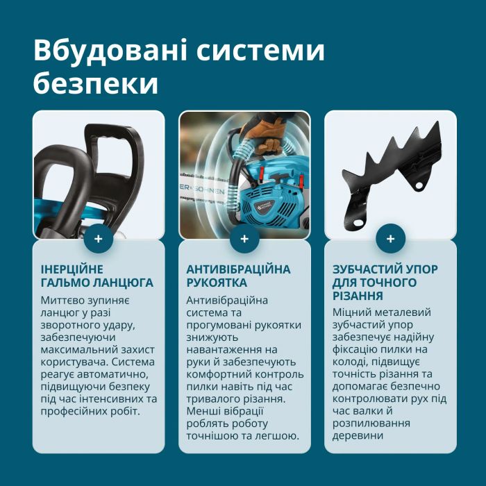 Пила бензинова Konner&Sohnen KS CS40G-20 50см 50см3 5.7кг