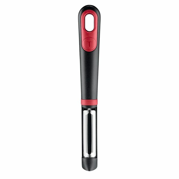 Овочечистка Tefal Ingenio+, нержавіюча сталь, пластик, червоно-чорний