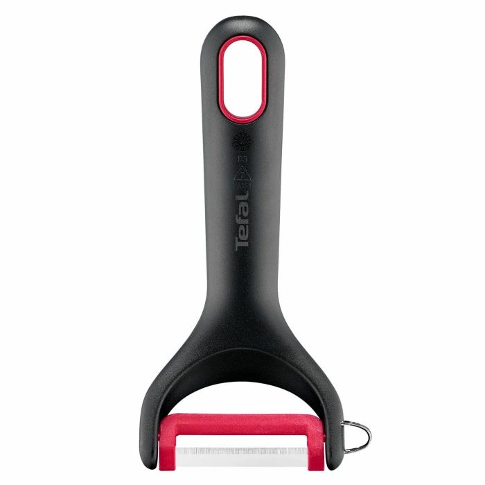 Овочечистка Tefal Ingenio+, нержавіюча сталь, пластик, червоно-чорний