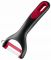 Овочечистка Tefal Ingenio+, нержавіюча сталь, пластик, червоно-чорний