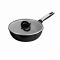 Мультисковорода Tefal Excellence Fusion, з кришкою, 24см, алюміній, скло, нержавіюча сталь, метал, чорний