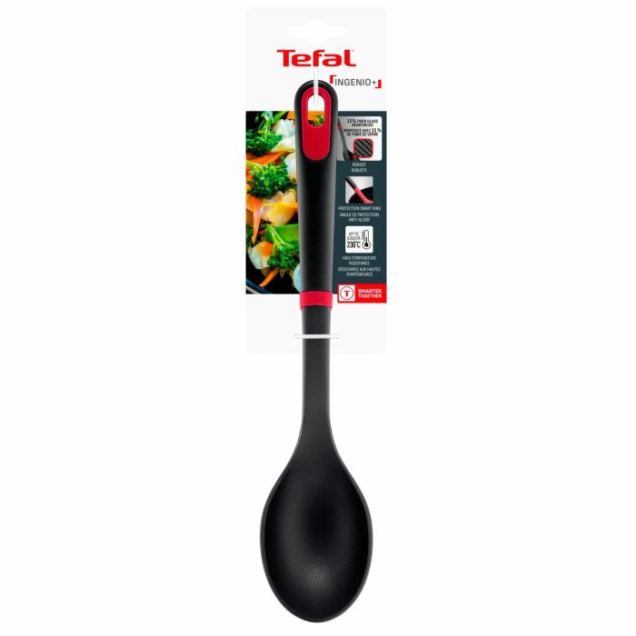 Ложка Tefal Ingenio+, пластик, червоно-чорний