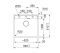 Комплект - мийка MRG 610-52 TL фраграніт, сірий сланець, 114.0716.704 і подрібнювач харч. відходів SLIM 50, 134.0715.098, вкл. Сифон
